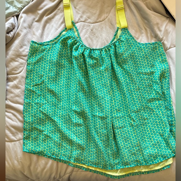 Lane Bryant - Size 20  Strappy Chemise - Yellow & Lime Green - Picture 8 of 16